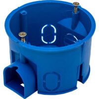 Подрозетник GUSI ELECTRIC С3М3 с кабель-каналом для сплошных стен 68х45, IP 30, синий
