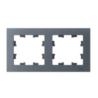 Рамка двухпостовая универсальная Systeme Electric ATLASDESIGN, грифель