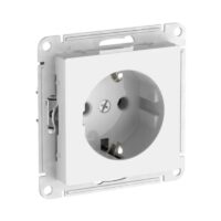 Розетка с заземлением Systeme Electric ATLASDESIGN 16А механизм белый комплект 10шт