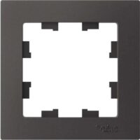 1-постовая рамка Systeme Electric ATLASDESIGN, БАЗАЛЬТ