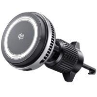 Автомобильное беспроводное зарядное устройство магнитное UGREEN W778 (75250) MagFlow Pro Car Magnetic Wireless Charger 25W Qi 2.2 (TEC) с кабелем USB-C-USB-C. серый космос / серебристый