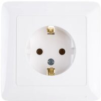 Розетка скрытая с заземлением Systeme Electric ХИТ 250В 16А белая
