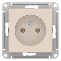 Розетка Systeme Electric ATLASDESIGN без заземления 16А механизм бежевый