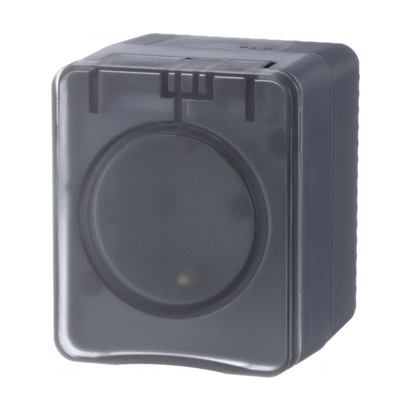 Розетка Systeme Electric AtlasDesign Profi54 с заземлением со шторками IP54 16А 250B, АНТРАЦИТ, Россия — изображение 3