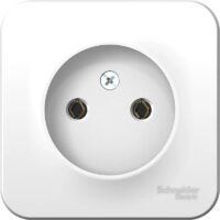 Розетка Systeme Electric BLANCA наружная без заземления без шторок с изолирующей пластиной, 16А, 250В, белый