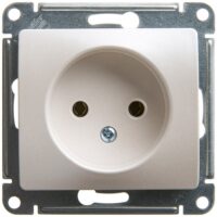 Розетка Systeme Electric GLOSSA без заземления перламутр в рамку