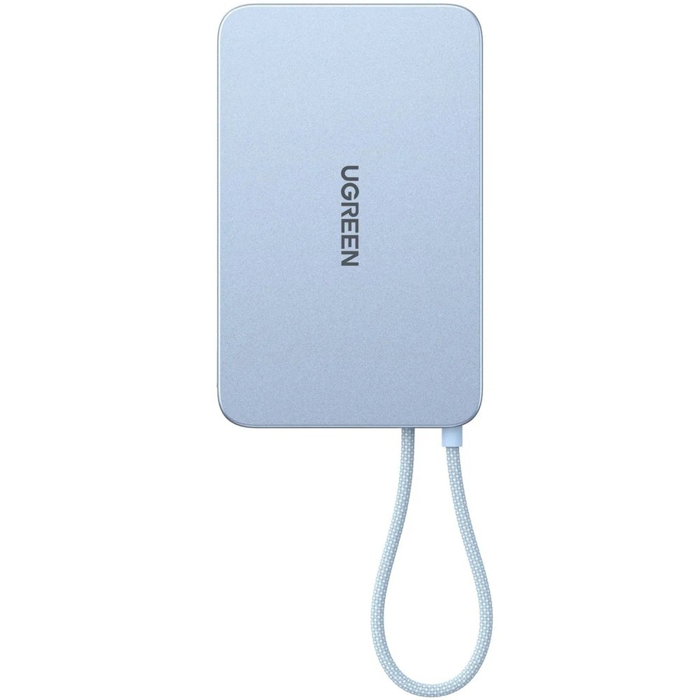 Внешний аккумулятор UGREEN PB570 (65839B) 10000mAh, серебристо-голубой — изображение 5