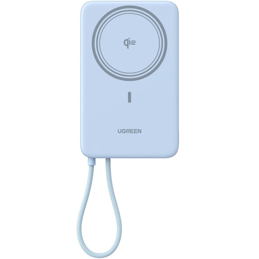 Внешний аккумулятор UGREEN PB570 (65839B) 10000mAh, серебристо-голубой