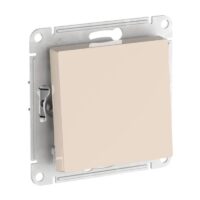 Выключатель 1-клавишный Systeme Electric ATLASDESIGN, сх.1, 10АХ, быстрозажимные клеммы, БЕЖЕВЫЙ