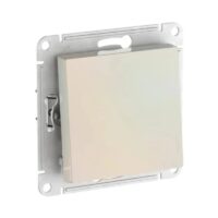 Выключатель 1-клавишный Systeme Electric ATLASDESIGN, сх.1, 10АХ, быстрозажимные клеммы, ЖЕМЧУГ